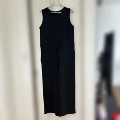 ブラックノースリーブオールインワン