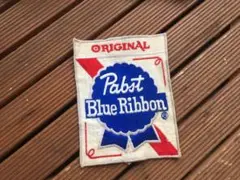 特大【70's Pabst Blue Ribbon ワッペン】ビンテージパブスト