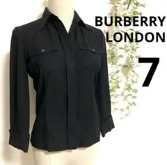 BURBERRYLONDONバーバリーロンドン7部袖シャツ　ノバチェック 黒　7