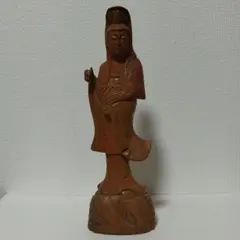 木製彫刻 女性像 和風インテリア 置物