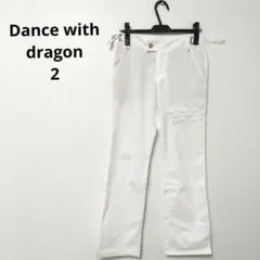 dance with dragon ゴルフパンツ　ズボン　レディース　ホワイトのサムネイル