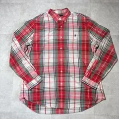 【ラルフローレン】チェックシャツ　クラシックフット　XL