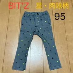 Bit'z パンツ ズボン ボトムス 子供服 星 肉球柄 95