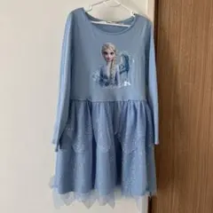 H&M エルサ プリント ワンピース 122/128