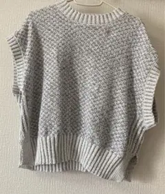Samansa Mos2 ノースリーブニット フリーサイズ