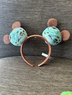 ディズニー　カチューシャ　アイス　チョコミント