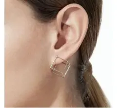 SHIHARA Sピアス　シハラ　片耳用ピアス　未使用　エディション SQUARE PIERCE 10 SHIHARA シハラ