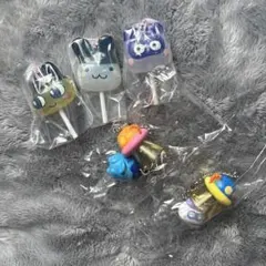 【たまごっち】カプセルトイ　キャンディチャムとUFOスイング5個セット