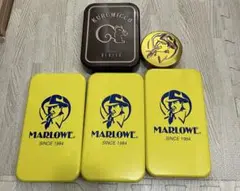 MARLOWE イエロー缶4個とKURUMICCO缶