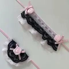 No. 145 ハンドメイドぬい服　ヘッドドレススタイ