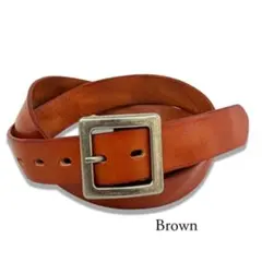 35mm　ダメージ加工レザーベルト