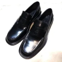 GUCCI ロゴ 刻印 ローファー 41 1/2 E ブラック