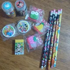 キャラクター鉛筆消しゴムセット