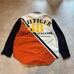 90s Tommy Hilfiger 刺繍デザイン シャツ 長袖 Lのサムネイル