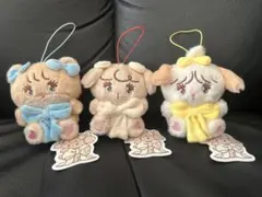 mikko 抱きしめおリボンマスコット ラテ ナッツ スフレ 3点セット