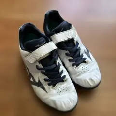 Mizuno ポイント スパイク シューズ ホワイト/ネイビー　23センチ
