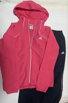 adidas ピンク ネイビー ジャージ ジャケット