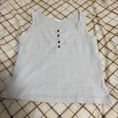 GU タンクトップ　トップス　ベージュ　XL