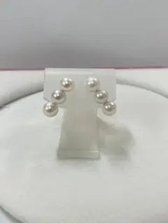 伊勢志摩英虞湾産あこや真珠 7.7 7.8mm パールピアス - メルカリ