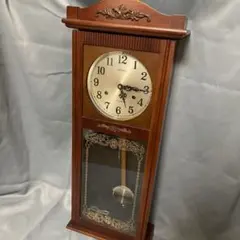 完動品SEIKO チャイム打ち人形からくり時計 掛け時計RE502Bクォーツ木