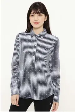 【PEARLY GATES】新品 長袖 カットソー ＜ストライプ＞