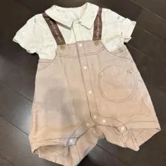 ロンパース・カバーオール サイズ70 ベージュ系