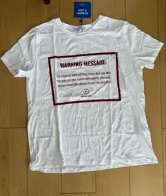 未使用　ZARA WARNING MESSAGE Tシャツ Lサイズ