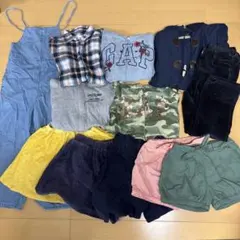 女の子 まとめ売り130 12点セット ショートパンツ スカート パーカーのサムネイル
