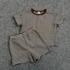 SHEIN 18-24M Tシャツ・ショートパンツセット ブラウン