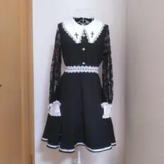 sugar nine クロスモチーフ 襟付きワンピース