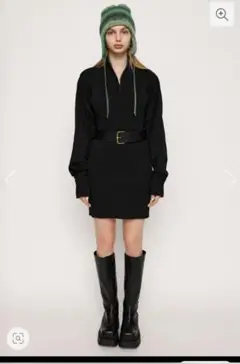 SLY ZIP UP POLY 2P ショートワンピース