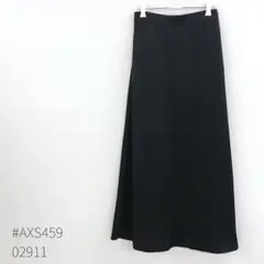 【美品】Petit Fleur サテン調フレアスカート ブラック Fサイズ