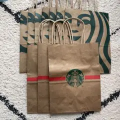 スターバックス　紙袋　2025 クリスマスデザイン3枚　通常7枚
