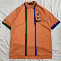 希少 古着 1990s Vintage／デザイン ポロシャツ ワッペンのサムネイル
