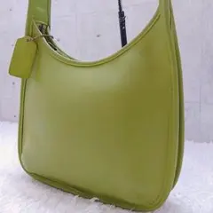 【希少色　美品】コーチ　エルゴ　9020　ワンショルダーバッグ　ライトグリーン