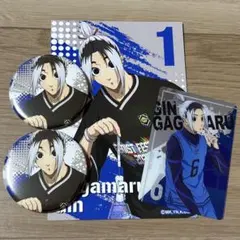 ブルーロック エゴフェス 我牙丸吟 缶バッジ ポストカード おまけ付き