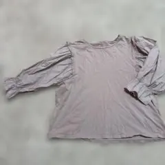 GLOBAL WORK ピンク 五分袖 Tシャツ