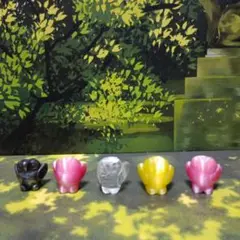 天然石フクロウセット