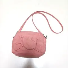 キッズ ポシェット ピンク リボン 未就学児～小学校低学年