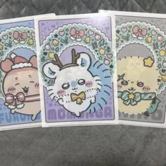 ちいかわ　クリアファイル　セブンイレブン　モモンガ&カニちゃん&ラッコ