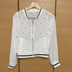 Sureve シュリーブ レース ジップアップ ブルゾンM