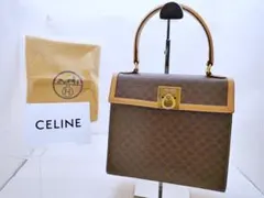 ⭐️美品　 CELINE/セリーヌ マカダム柄ハンドバッグ　ガンチーニ ブラウン