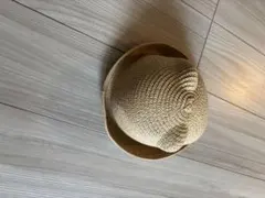 ベージュ 麦わら帽子　子供用