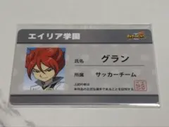 イナズマイレブン 学生証風キャラクターカード　エイリア学園 グラン