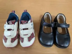 ファミリアスニーカー〈アシックス × familiar〉革靴　15㌢2足セット