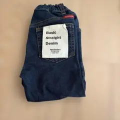 moujonjon ベーシックストレートデニムパンツ
