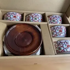 三洋陶器 龍峰窯 手描き 染付 赤絵 酒器セット ワインクーラー ワイン