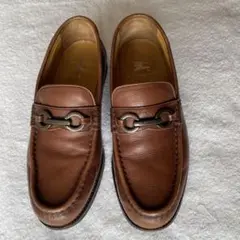 BURBERRY LONDON　ビットローファー　レザー　ブラウン　茶色24.5