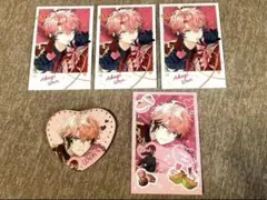 Melty Valentine 赤城ウェン ハート缶バッジ チェキ風カード