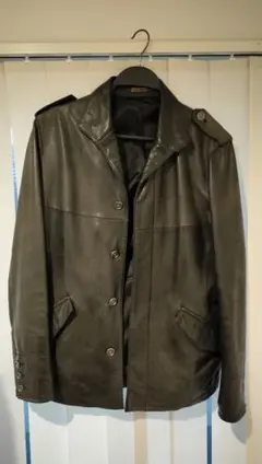 【値下げ】TAKEO KIKUCHI ブラックレザージャケット　Mサイズ相当